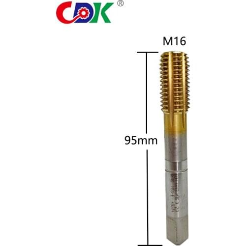 1Pcs M16 Roll Form Tap Ti-coated HSS Right Hand Tap Drill Hand Tools