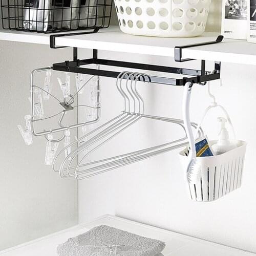 1Pcs Cabinet Hanger Shelf Seasoning Bottle Rack Under-Shelf Spice Organizer Closet Organizer Rack Under-Shelf