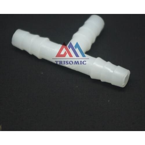 12 pieces 6mm T tpye equant Connector Equal Tube Joiner Material PE Plastic Fitting Fish Tank Airline Aquarium