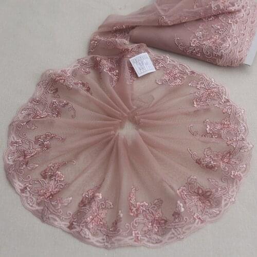 2yards Lace Fabric Exquisite Flower Embroidery Lace Trim for Sewing Craft Materials Clothing Accessories Lace C138