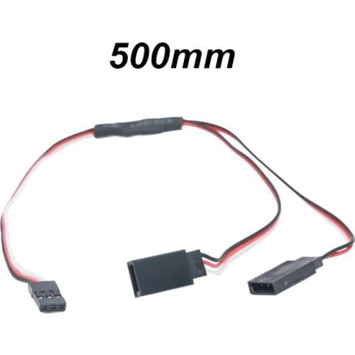 50pcs/lot 500mm 50cm Servo Y Extension Wire Cable for RC JR Futaba car boat plane helicopter 20% off