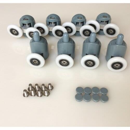 8pcs OD:25mm shower room accessories bathroom accessories shower roller cabin pulley bathroom pulley old fashioned pulley
