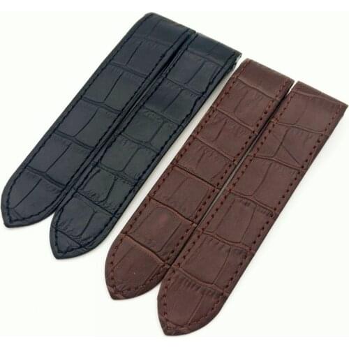 Watch accessories for Car-Santos100 W20121U2 strap leather men and women crocodile pattern Genuine leather Santos 23 20mm DIY