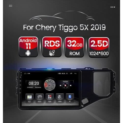 Car Radio Stereo Video Player For Chery Tiggo 5X 2017 2018 2019 Steering Wheel Control GPS Navigation Camera 2.5D Touch Screen