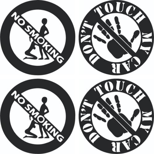 Don't smoke car sticker cross country diesel car motorcycle fashion auto parts creative decoration car fun Decal PVC