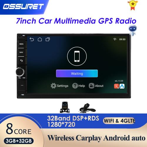 Android 10 car monitor for nissan qashqai x-trail almera note juke universal multimedia car gps navigation player microphone bt