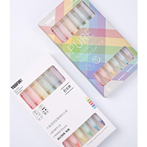Color Art supplies Pens Markers brush Pen Highlighter For Scrapbooking Bullet diary Graffiti Poster card Stationery manga marker