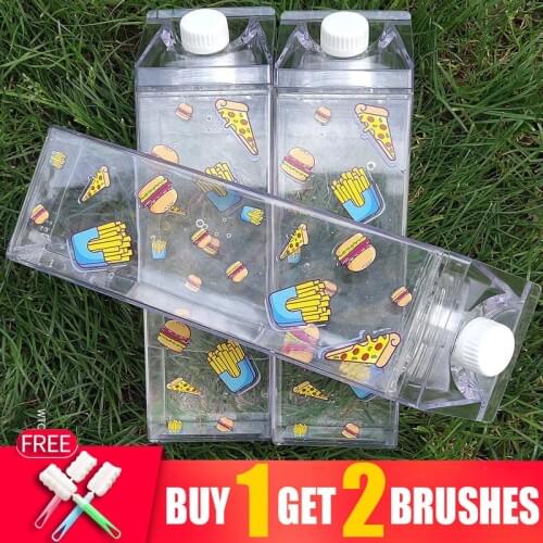 1L Plastics Travels Water Bottles 1000ml Reusable Sports Crystals Eco Friendly Drink Water Bottles For Children Gourd Drinkware