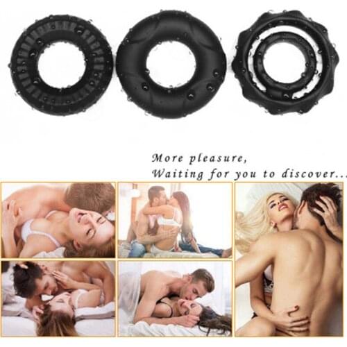 Liquid silica gel locking essence double ring for men with delay foreskin permanent ring for men masturbation delay device
