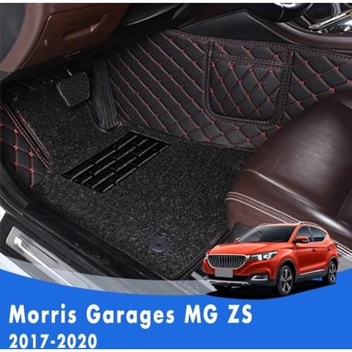 For Morris Garages MG ZS 2020 2019 2018 2017 Double Layer Wire Loop Car Floor Mats Carpets Custom Auto Interior Accessories