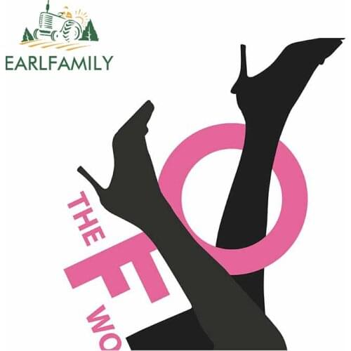 EARLFAMILY 13cm x 12cm For Feminism Personality Creative Car Stickers Waterproof Decal Anime Graffiti Sticker Bumper Decoration