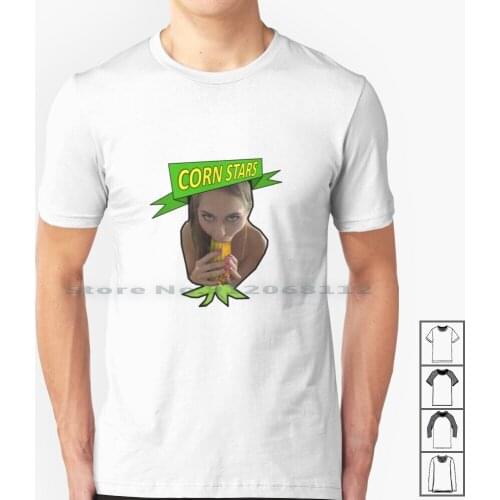 Riley Reid Sucking Corn-Cornstars Series T Shirt 100% Cotton Corn Mia Sucking Hardcore Glasses Breast Pussy Teen Bikini Vagina