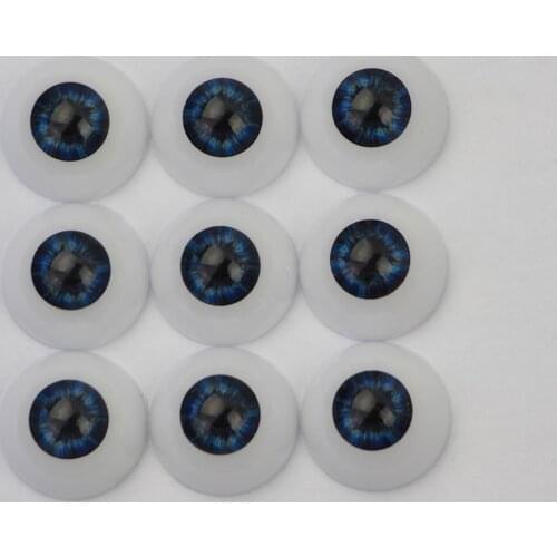 2 Pair Fit for 20 Inch Reborn Baby Doll Eyes Acrylic Bright Realistic Half Round Eyeball 2 Colors Baby Doll Accessories For Sale