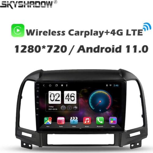 360 Panoramic Camera 6G+128G Android 10.0 Car DVD Player GPS WIFI Bluetooth 5.0 RDS Radio For Hyundai Santa FE IX45 2006 - 2012