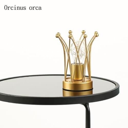 Creative Crown Night Light Princess Girl Style Bedroom Decoration Fashion Romantic Table Lamp