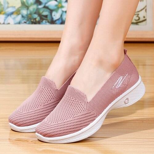 Women Breathable Mesh Sneaker 2021 Woman Lace Up Vulcanized Ladies Comfortable Womens Casual Flat Female Tennis Shoes