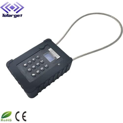 Nondisposable cable magnet tracking device refrigerated van door handle lock for truck smart security locks gps truck door lock