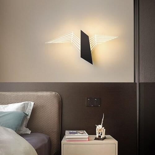 2021 New Light Luxury Living Room Bedside Background Wall Hotel Guest Room Creative Personality Nordic Staircase Aisle Wall Lamp