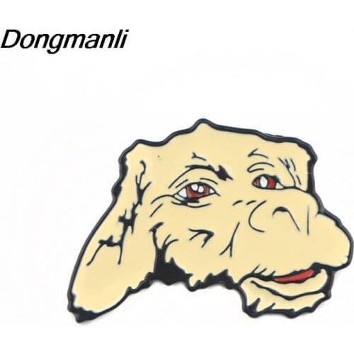 P2311 Dongmanli The Neverending Story Falcor the Luck Dragon Enamel Pin Metal Brooch Collar Pins Backpack Badge
