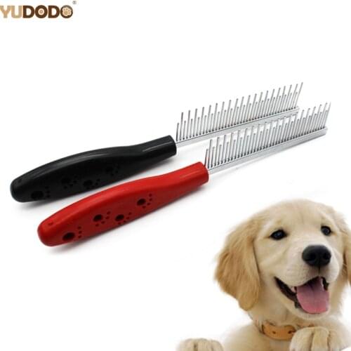 19.5*3cm Dog Brush Shedding Stainless Steel Pin Comb For Dogs Cats Clean Hairbrush Dog Grooming Tools