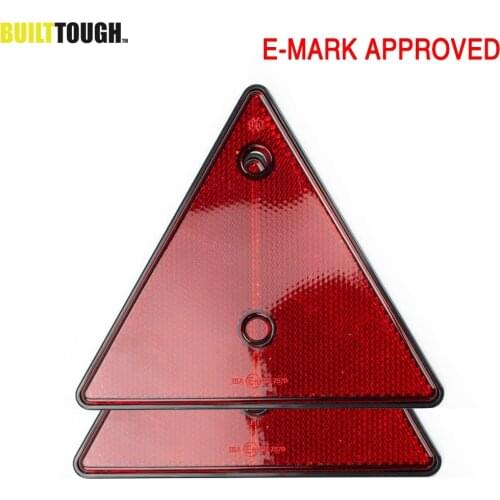 Triangular Reflectors Reflective Triangles Screw Fixing Red Universal for Motorcycles Vehicle Car Truck Tractor Gate Reflectors