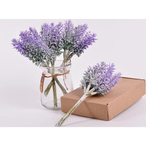 1 bunch Simulated lavender Artificial Flower Desktop Fake Flower Arrangement Decoration Wedding party Decoration Photo props