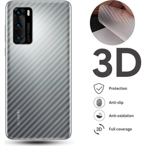 10Pcs/lot 3D Guard Carbon Fiber Screen Protector Film For Huawei Mate 20 P30 P40 Pro Mate 10 Lite 5T Back Full Cover Matte Film