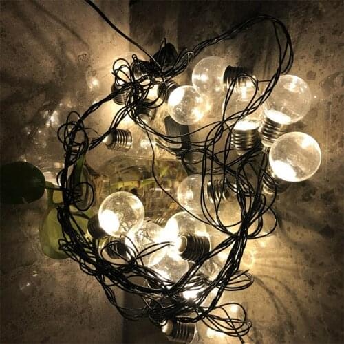 6m 20LED bulb light string EU / US plug fairy wedding party holiday decoration bulb bedroom living room garden lights string