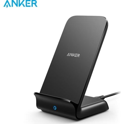 Anker PowerWave Fast Wireless Charger Stand, Qi-Certified,7.5W for iPhone 11/11 Pro/11 Pro Max/XR/XS etc,10W for Galaxy and more