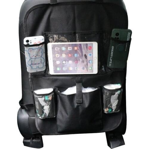 Car Seat Back Storage Bag Organizer Pocket Tablet Holder Cell Phone Stand For Ipad Off Road 4x4 Automobiles Accessories Interior