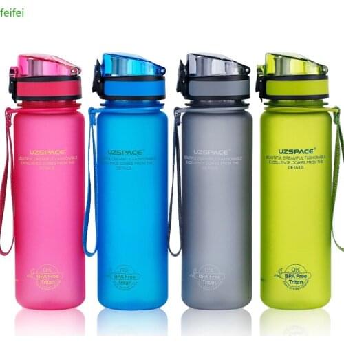 Water Bottles 500/1000ML Shaker Leakproof Outdoor Sport Direct Drinking My Bottle Tritan Plastic Eco-Friendly Drinkware BPA Free