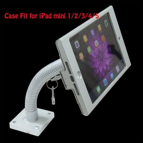 Fit for iPad mini 12345D esktop / Wall Mount Anti-Theft Case with Security Stand Display with gooseneck