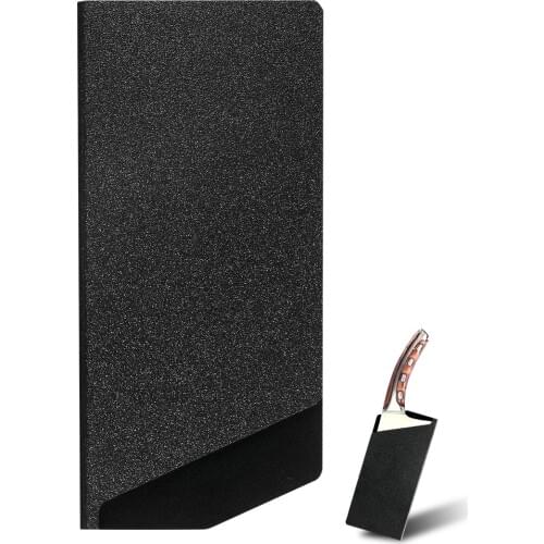 QING 7.5 inch Knife Sheath Chopping Cleaver Knife Case Leather Blade Protector Edge Guard Kitchen Tool Multi Cover with Flannel