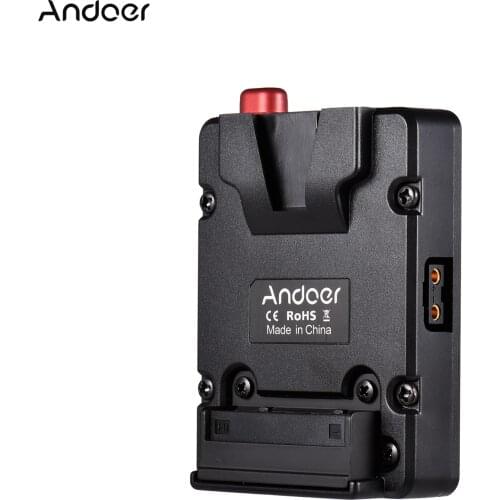 Andoer Mini Nano V-lock Mount Battery Power Supply Plate Battery Buckle with U-style Hanger for Mini V-mount Battery