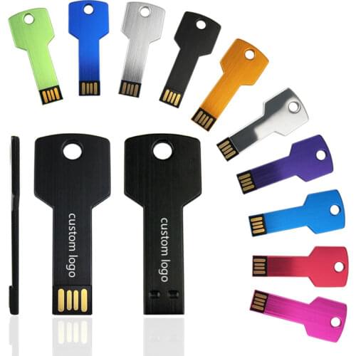 Colorful Key Usb Flash Drive 2.0 128MB Pendrive 4GB 8GB 16GB 32GB Engrave Gifts Memory Stick for Business(over 10pcs Free Logo)