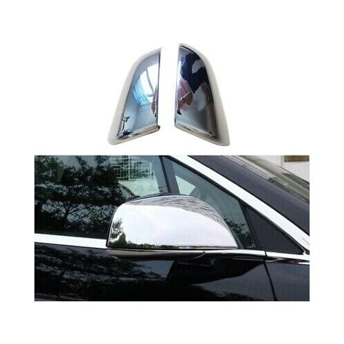 Chrome Rearview Side Door Mirrors Cover Trim 2pcs For Tesla Model X 2016 - 2019