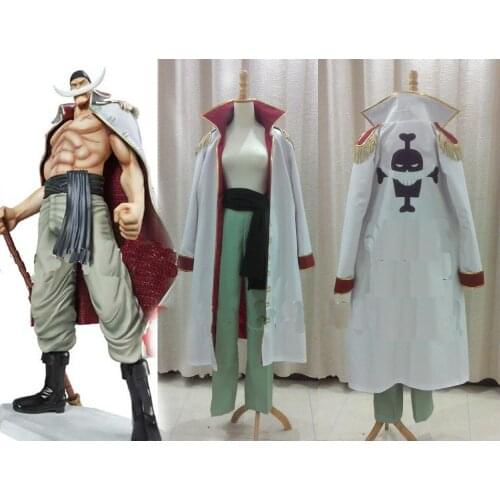 Free shipping One Piece Edward Newgate Cosplay Costume pant+coat+crown