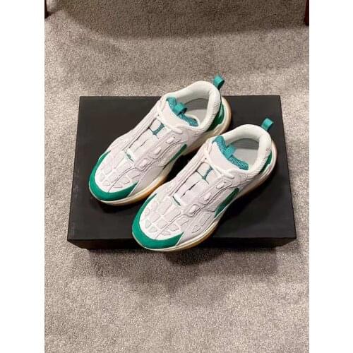 Bone Runner White Green Sneakers Skeletons Chunky Sole Retro Shoes Fashion Stars