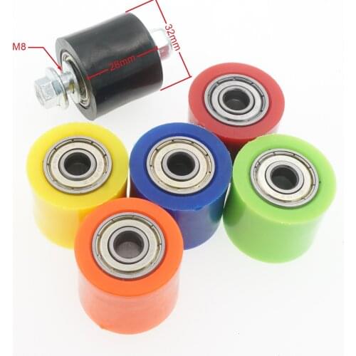 M8*45mm Screw Alex 8mm Chain Roller Tensioner Wheel Guide Set Kit for Yamaha YFZ 350 Banshee