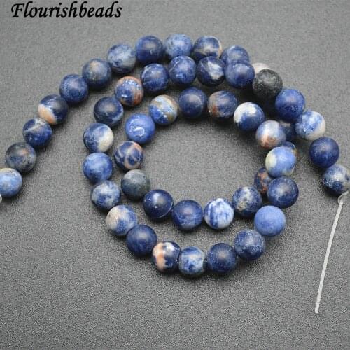 Dull polished Matte Natural Orange Color Sodalite Stone Round Loose Beads 4mm 6mm 8mm 10mm Jewelry Making supplies
