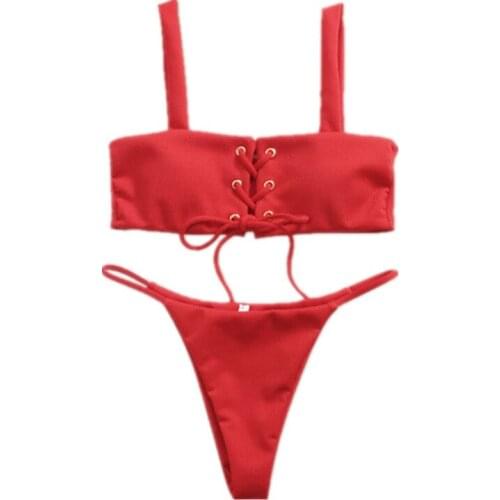 New Sexy Push Up Padded Bandage Brazilian Bikini Set Women 2018 Vintage Swimwear Swimsuit Beach Suit Biquini bathing suits