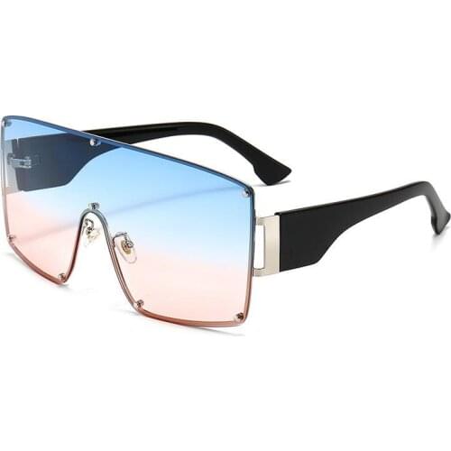 TEENYOUN Square One-piece Sun Glasses Women Celebrity Side Bag Sunglasses Womens Fashion glasses De Sol Mujer UV400