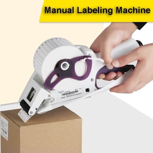 Manual Labeling Machine Handheld Adhesive Sticker Labeler for Bar Code Label Sticking Round Bottle Labeler Flat Labeler
