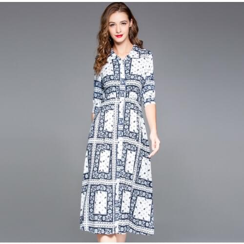 Silk floral shirt dress rockabilly summer dresses plus size sunflower long bohemian beach sexy robe ete 2019 femme Irregular
