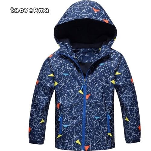 Waterproof Windproof Hooded Camping Hiking Jackets For Boys Girls Children Outwear Coats School Kids 3-12y Boys Sports Clothes