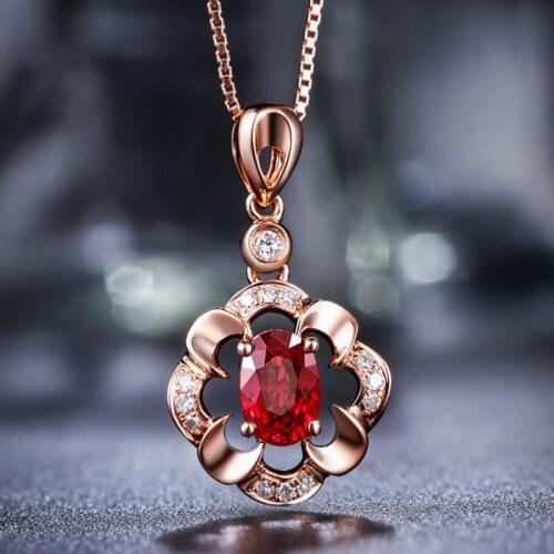 LUKENI Charm Lady Silver 925 Choker Necklace Jewelry Vintage Crystal Flower Pendant Necklace For Women Accessories 2019 Hot Sale