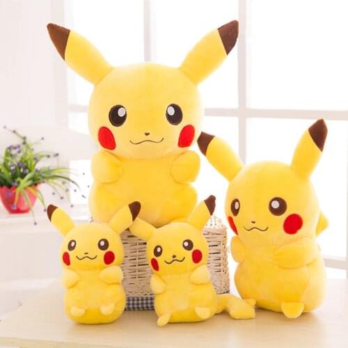 2020 TAKARA TOMY Pokemon Pikachu Plush Toys Stuffed Toys Japan Movie Pikachu Anime Dolls Christmas Birthday Gifts for Kids