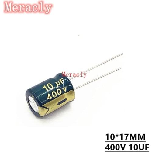 5PCS 400V 10UF S103 Wholesale aluminum electrolytic capacitors 20% high frequency and low resistance, good quality