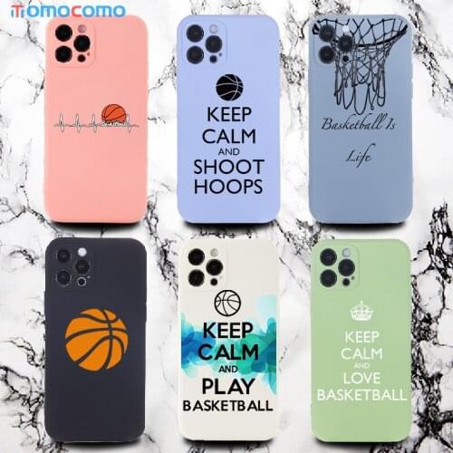 Cool Anime Basketball Style Colorful Phone Cover For iPhone 11 12 Pro Max Mini XS XR X 7 8P Shockproof Candy Phone Case Funda