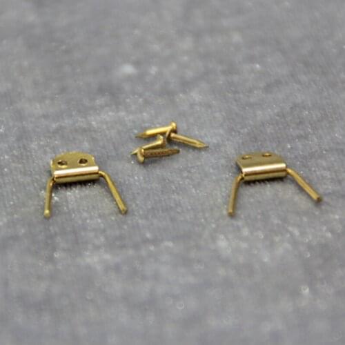 G07-X429 children gift Toy 1:12 Dollhouse mini Furniture Miniature rement Doll accessories DIY copper hinge 1 pair
